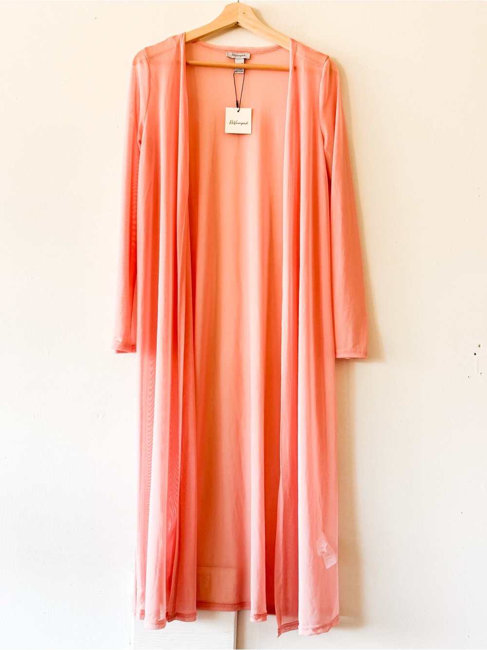 ReVamped Coral Duster Cardigan Size Medium